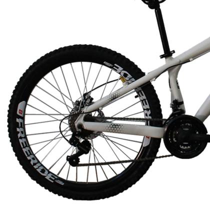 Bicicleta Gios FRX Freeride Aro 26 Freio a Disco 21 Velocidades Cambios Shimano Gios Branco